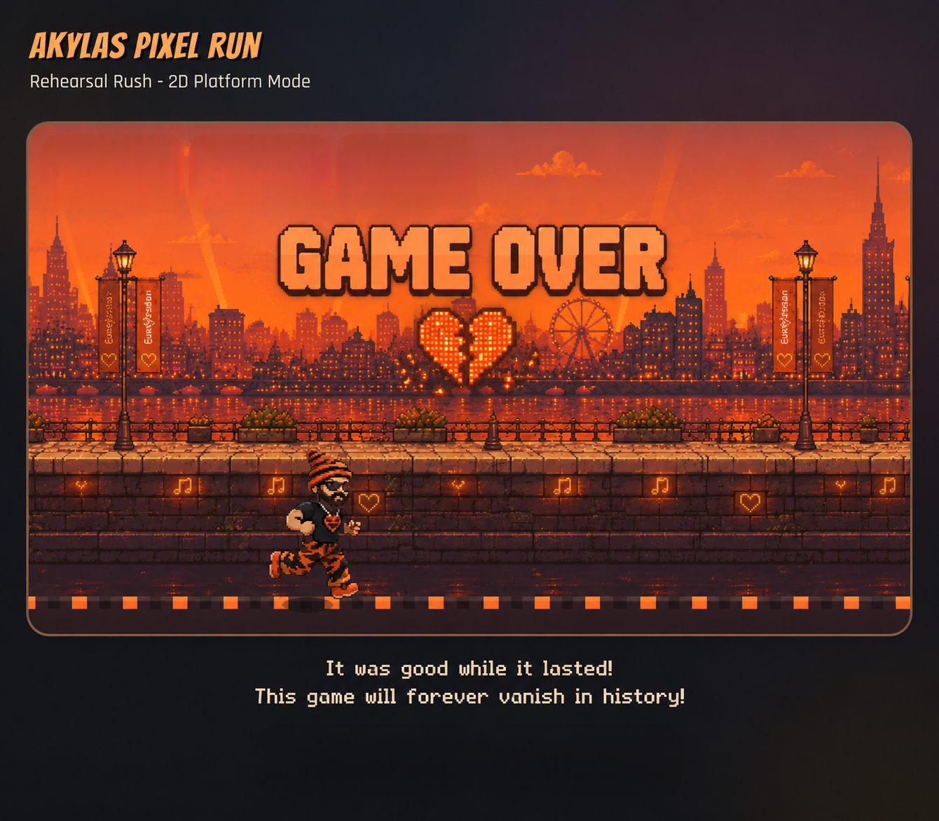 Game over screen